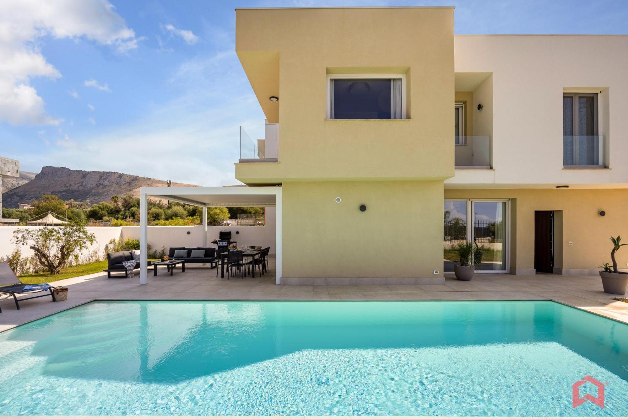 Brand New Villa With Private Heated Pool Terrasini Εξωτερικό φωτογραφία